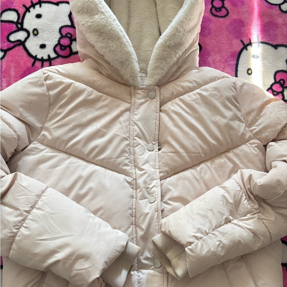 Pink Hollister Puffer Jacket
